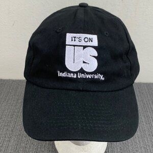 It's On US Indiana University Indianapolis Baseball Hat Unisex OSFA Black White